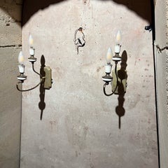 Ensemble d'appliques murales italiennes des années 1950 Style sculptural de Gio Ponti