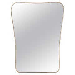 1950s Italian Wavy Brass Mirror