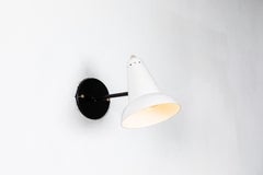 1950s Italian White Articulating Sconces Attributed to Gino Sarfatti