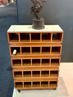 1950s Italian wine rack with formica top