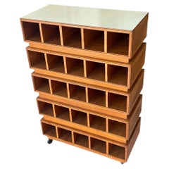 1950s Italian wine rack with formica top