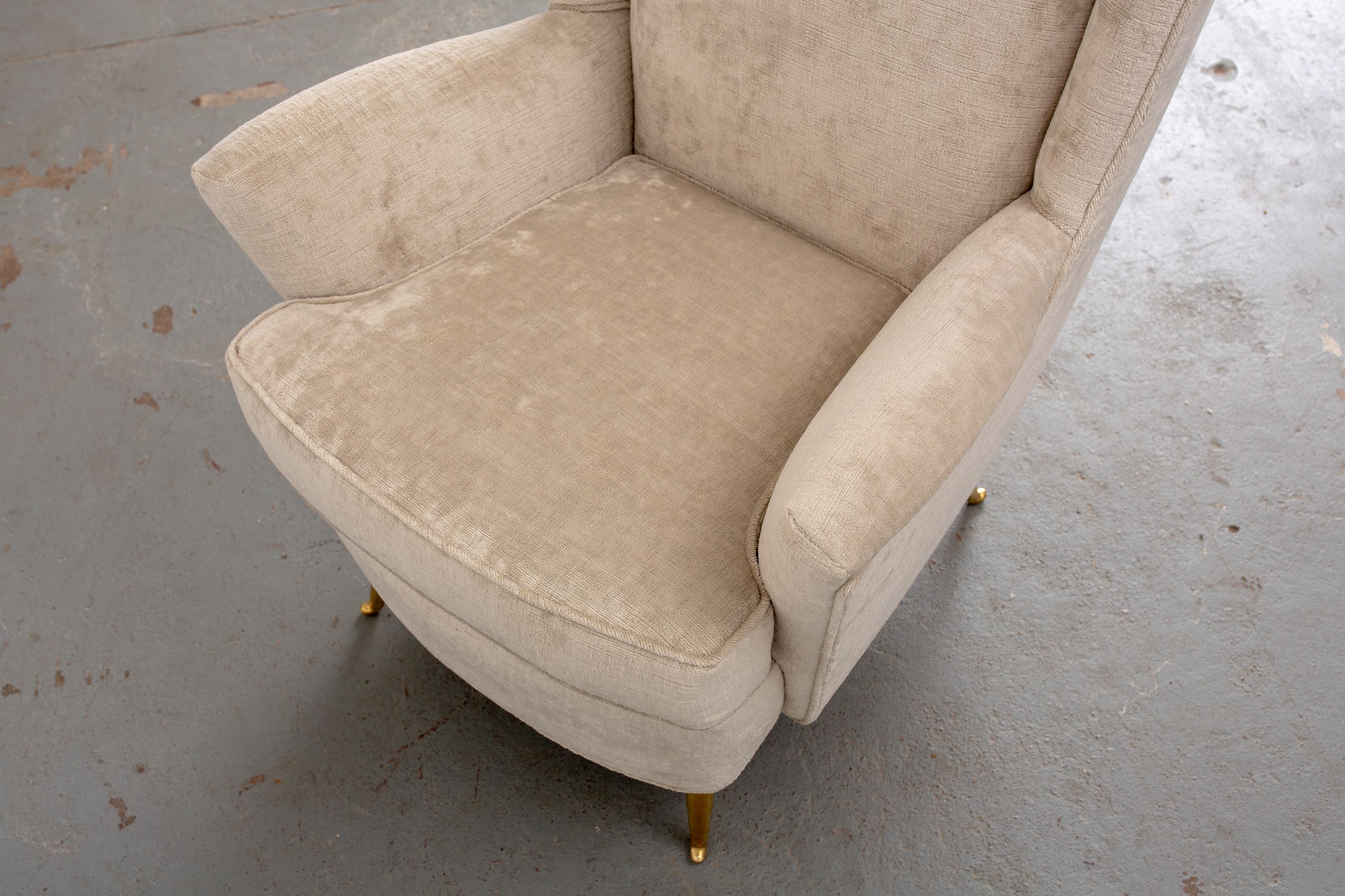 1950s Italian Wingback Chair 2