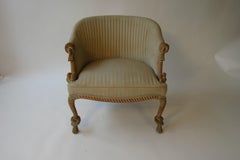 1950s Italian Wood Rope and Tassel Chair