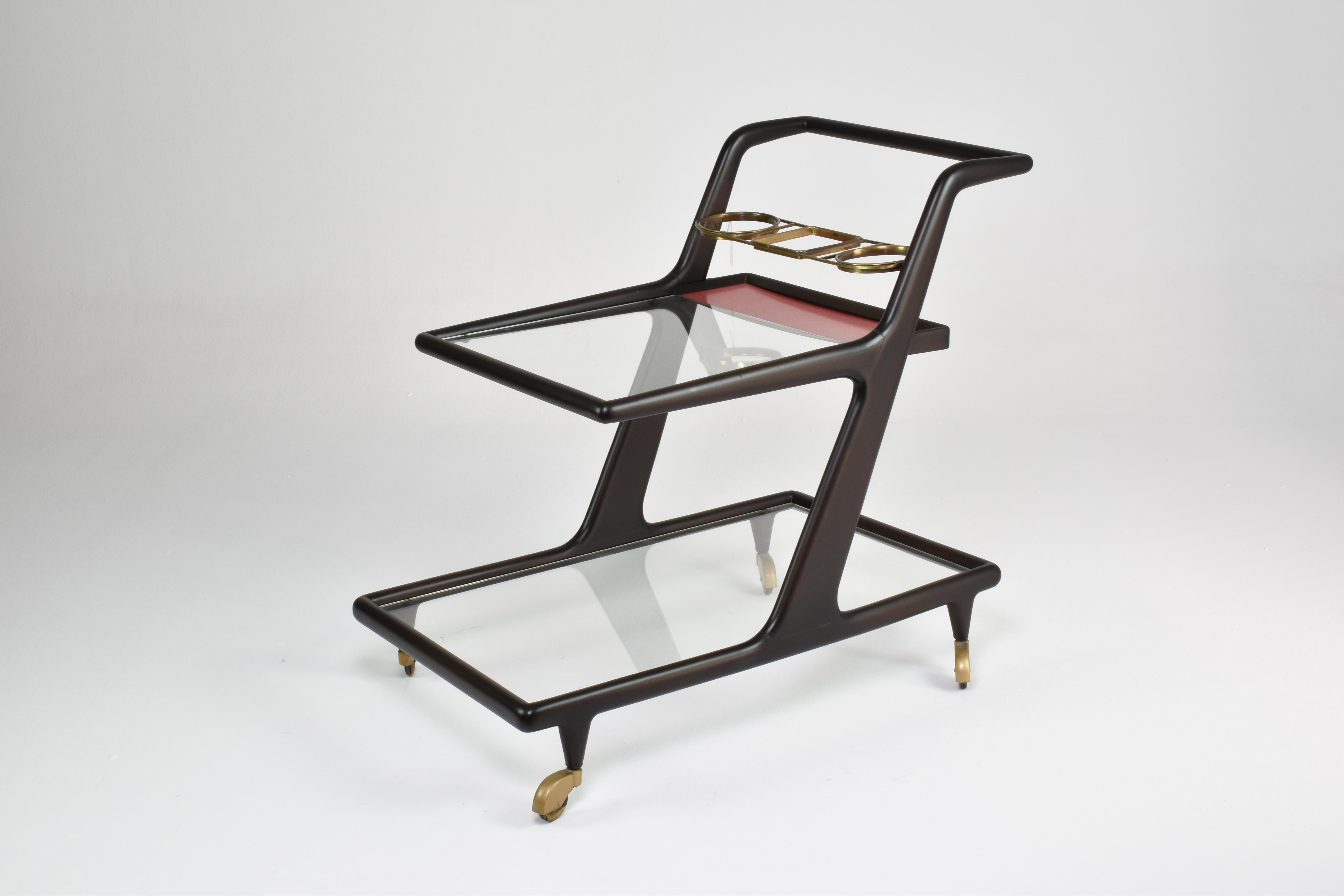 Mid-Century Modern Chariot de bar ou de service italien des années 1950 en vente