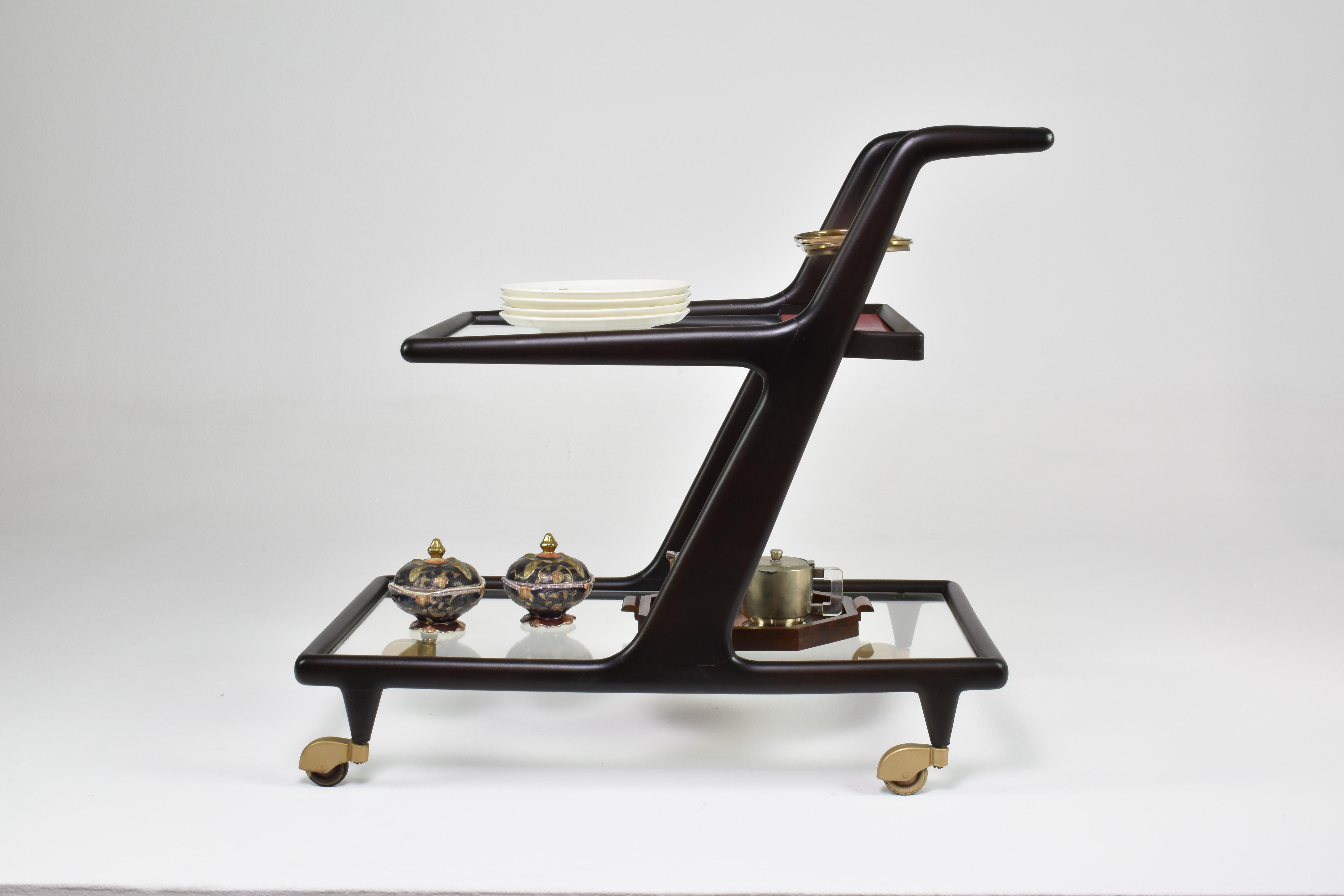 Chariot de bar ou de service italien des années 1950 Bon état - En vente à Paris, FR