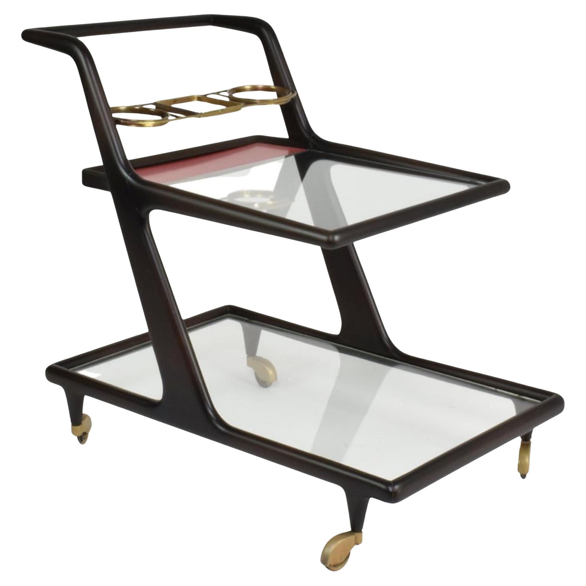Chariot de bar ou de service italien des années 1950
