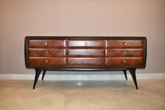 Cómoda italiana de madera de los años 50 de Vittorio Dassi