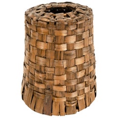 1950s Italian Woven Bark Lamp Shade by Rosenthal Netter