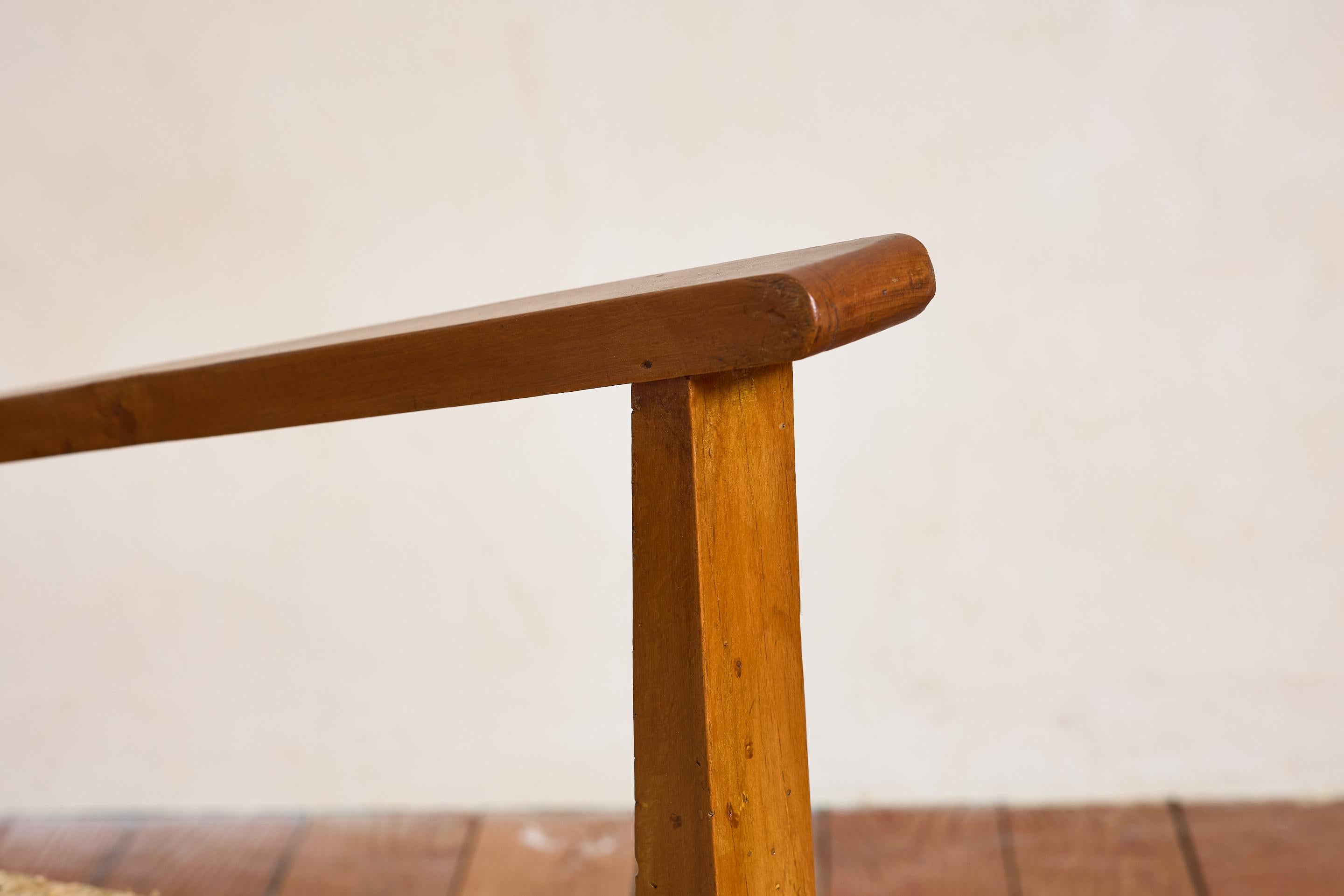 Banc italien tissé des années 1950 en vente 12