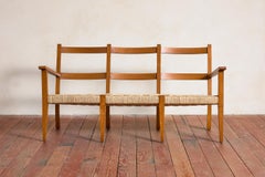 Italienische gewebte Bank aus den 1950er Jahren