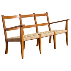 1950's Italian Woven Bench