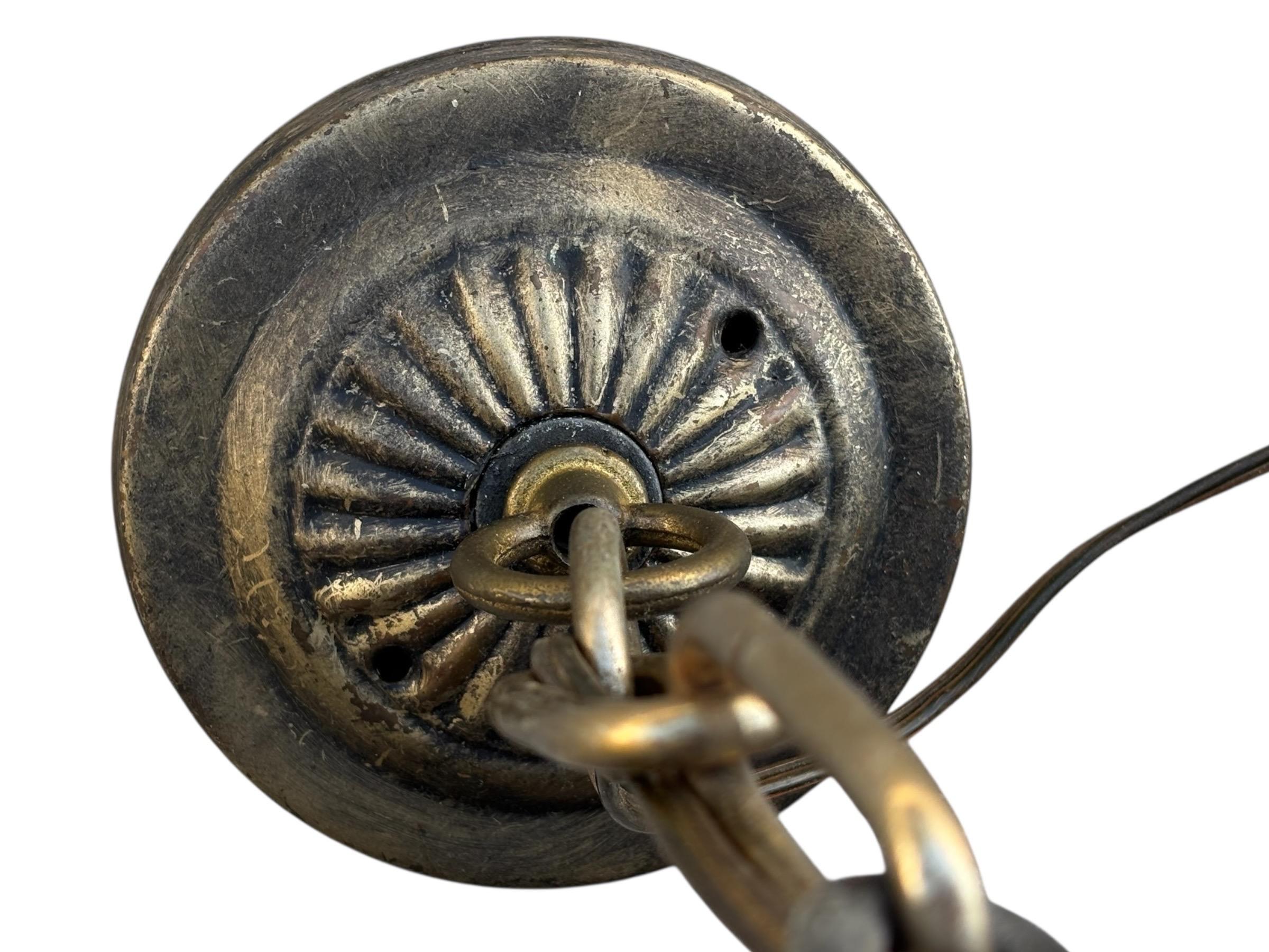 Rinascimento 1950's Italian Wrought Iron Pendant Lanterns, a Pair in vendita