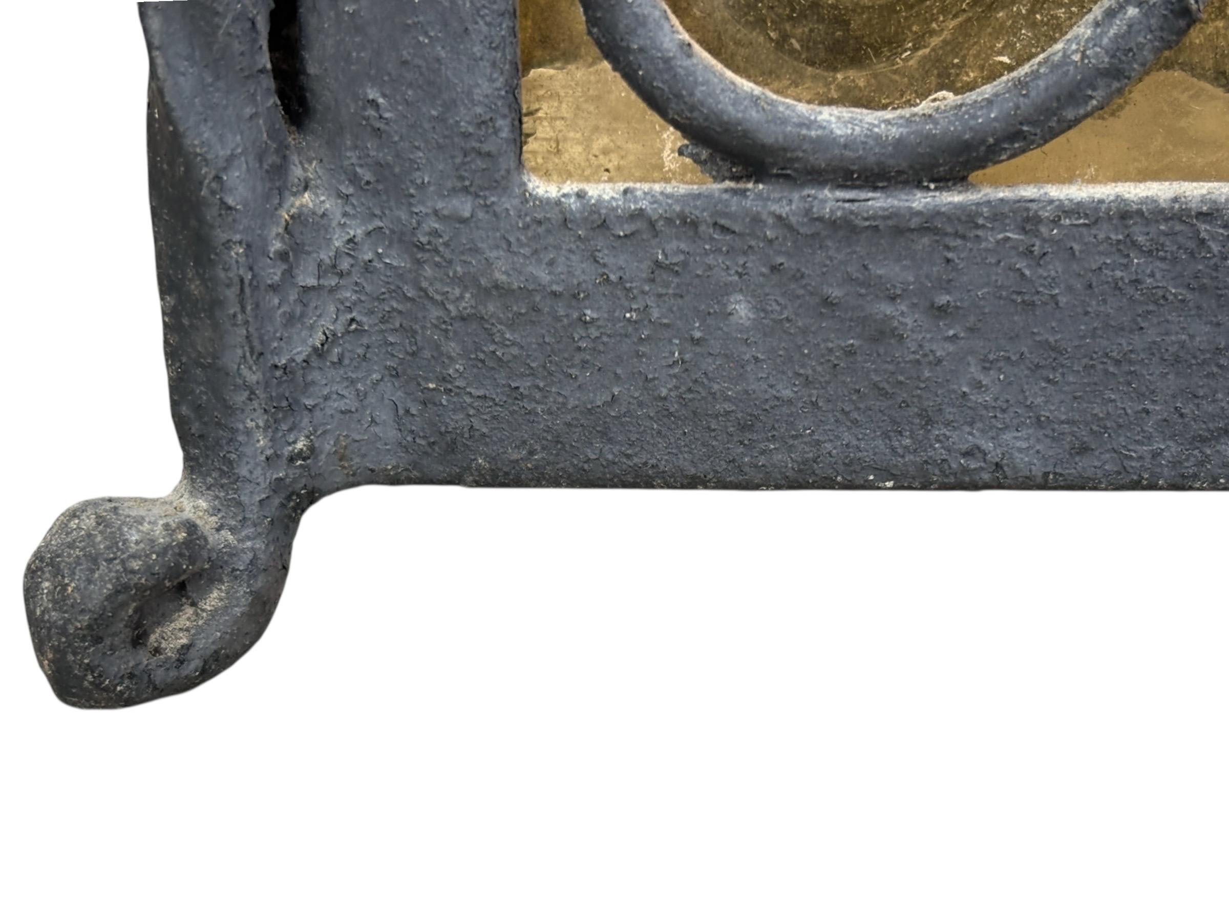 Metà XX secolo 1950's Italian Wrought Iron Pendant Lanterns, a Pair in vendita