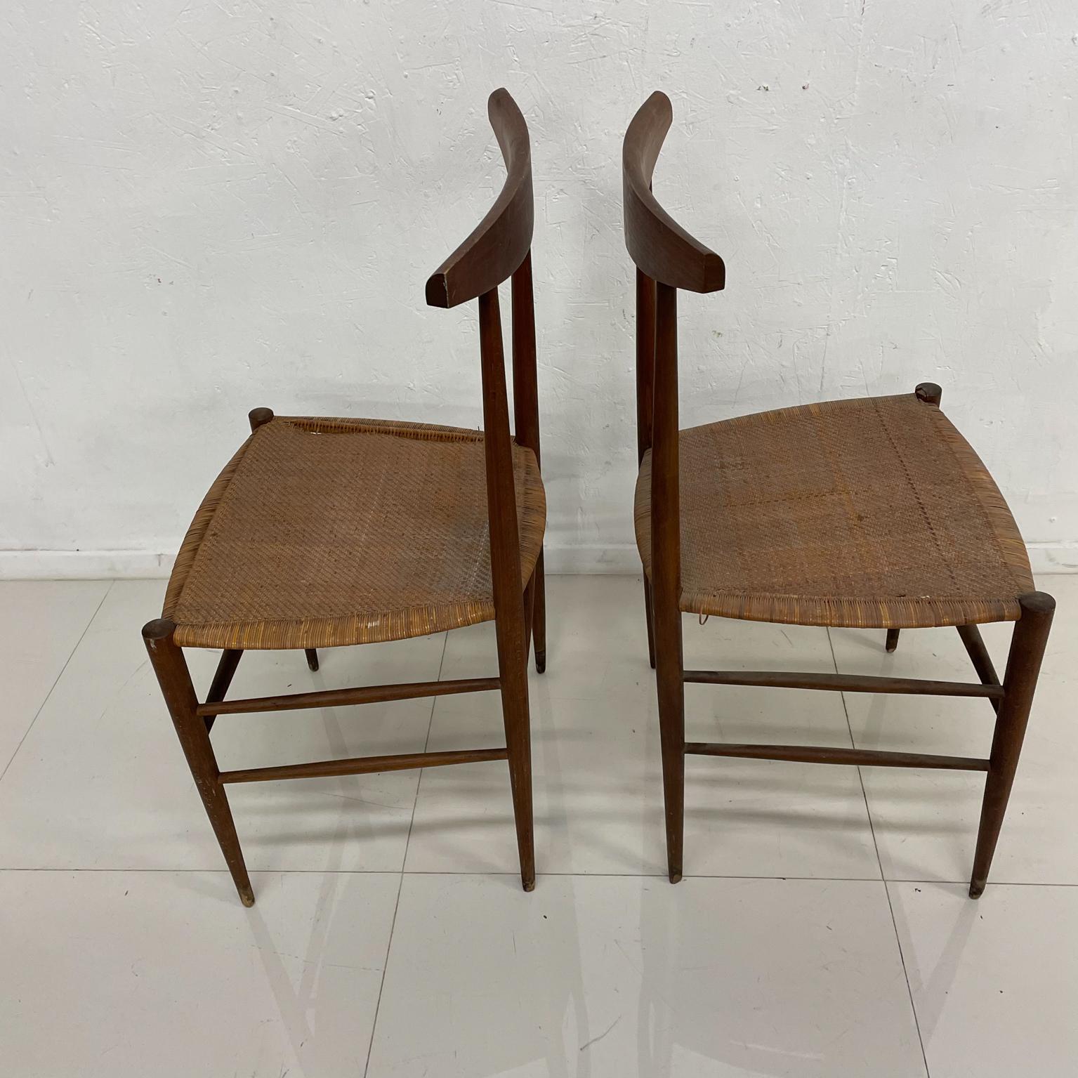 1950s Italy Gio Ponti Chiavari Vintage Chairs Superleggera Woven Cane Wood 9