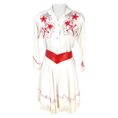 1950s J Bar T Two-Piece Cowgirl Set