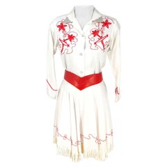 Retro 1950s J Bar T Two-Piece Cowgirl Set