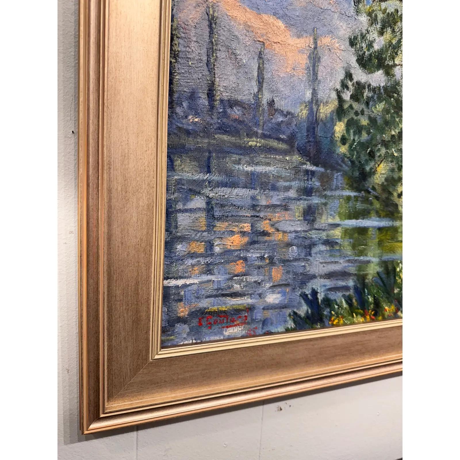 1950er Jahre J. Gowan Signiert Öl auf Leinwand im Zustand „Gut“ im Angebot in Nashville, TN