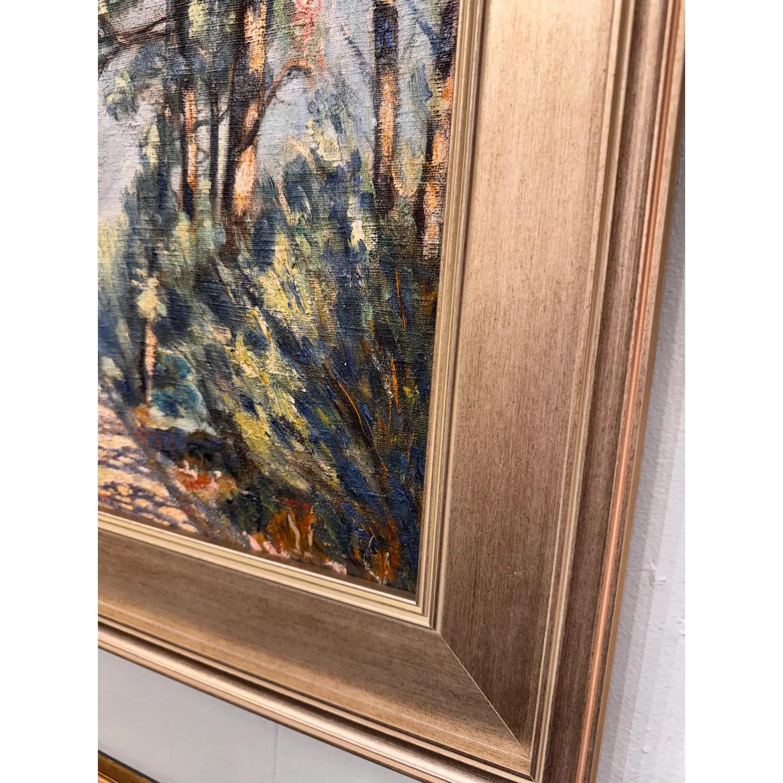 1950er Jahre J. Gowan Signiert Öl auf Leinwand im Zustand „Gut“ im Angebot in Nashville, TN