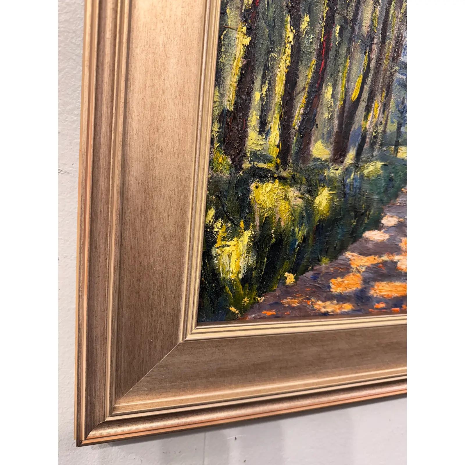 1950er Jahre J. Gowan Signiert Öl auf Leinwand im Zustand „Gut“ im Angebot in Nashville, TN