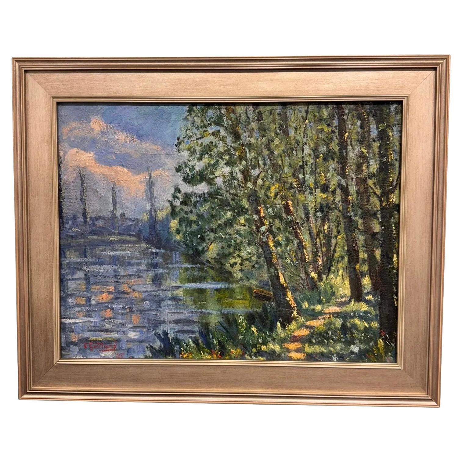 1950er Jahre J. Gowan Signiert Öl auf Leinwand