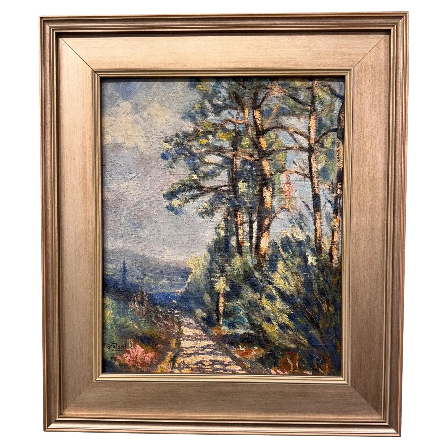 1950er Jahre J. Gowan Signiert Öl auf Leinwand