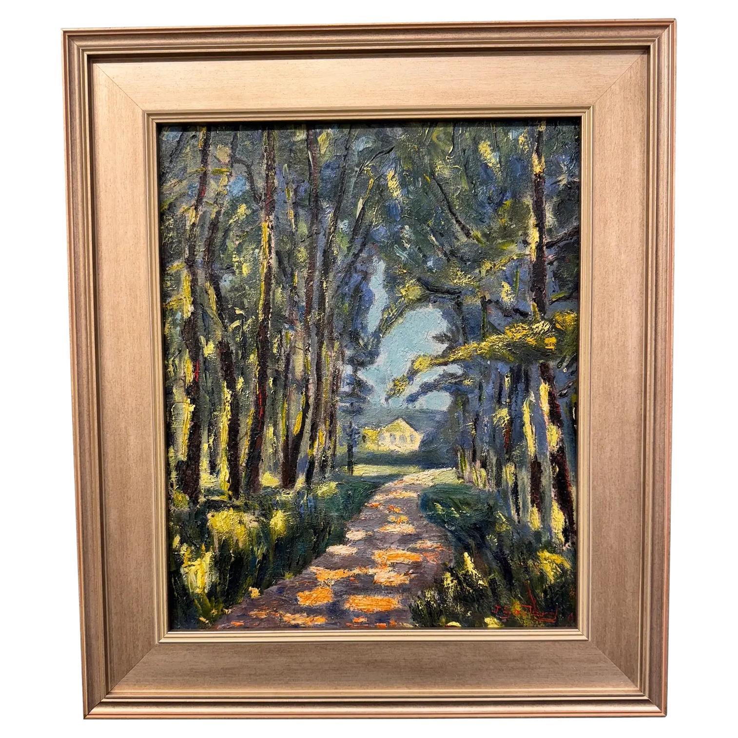 1950er Jahre J. Gowan Signiert Öl auf Leinwand im Angebot