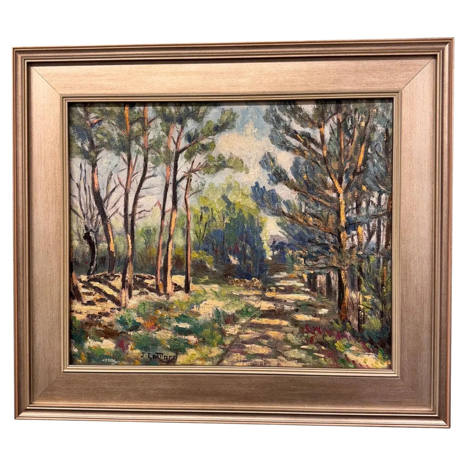 1950er Jahre J. Gowan Signiert Öl auf Leinwand