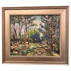 1950er Jahre J. Gowan Signiert Öl auf Leinwand