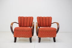 1950s J. Halabala Lounge Chair H-237, Set of 2