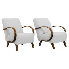 Vintage 1950s J. Halabala Upholstered Armchair