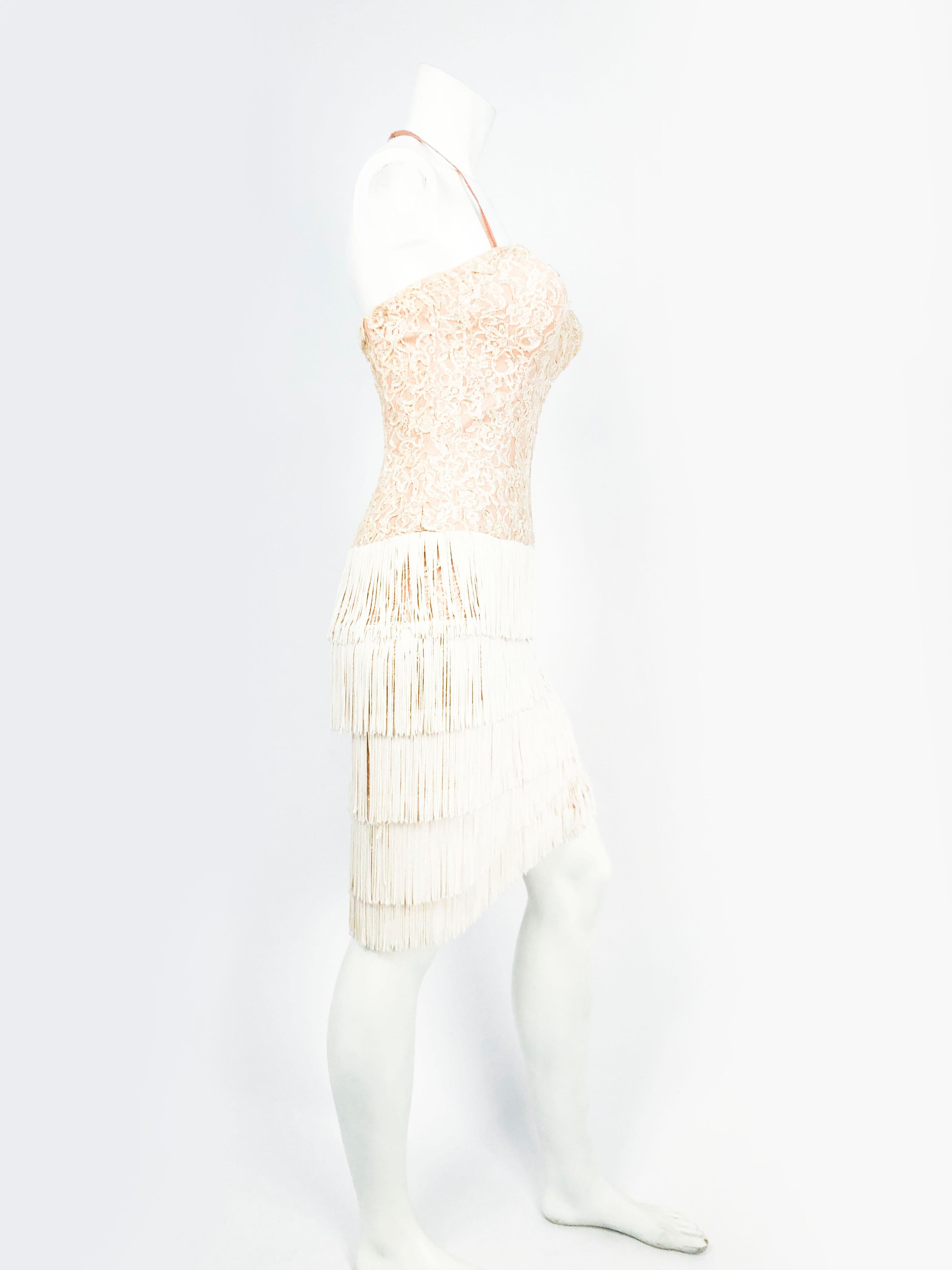 bill travilla white sequin dress