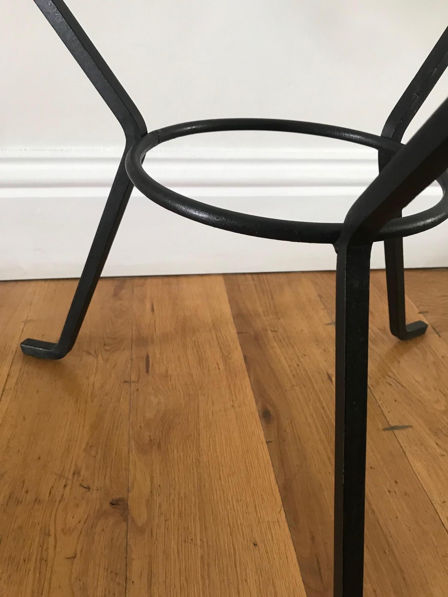 20th Century 1950s Jacques Adnet Gueridon Table For Sale