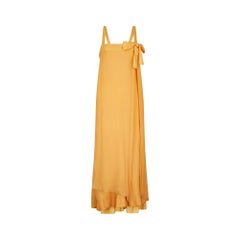 Abito in chiffon giallo Jacques Heim Haute Couture del 1950
