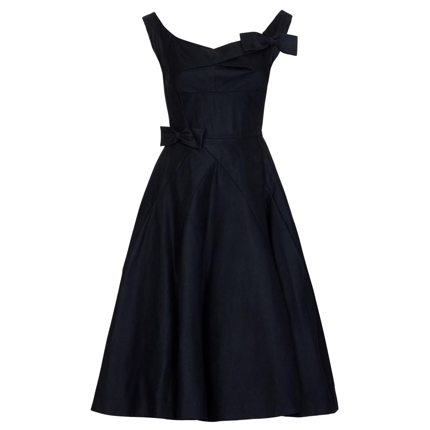 1950s Jacques Heim New Look Black Dress