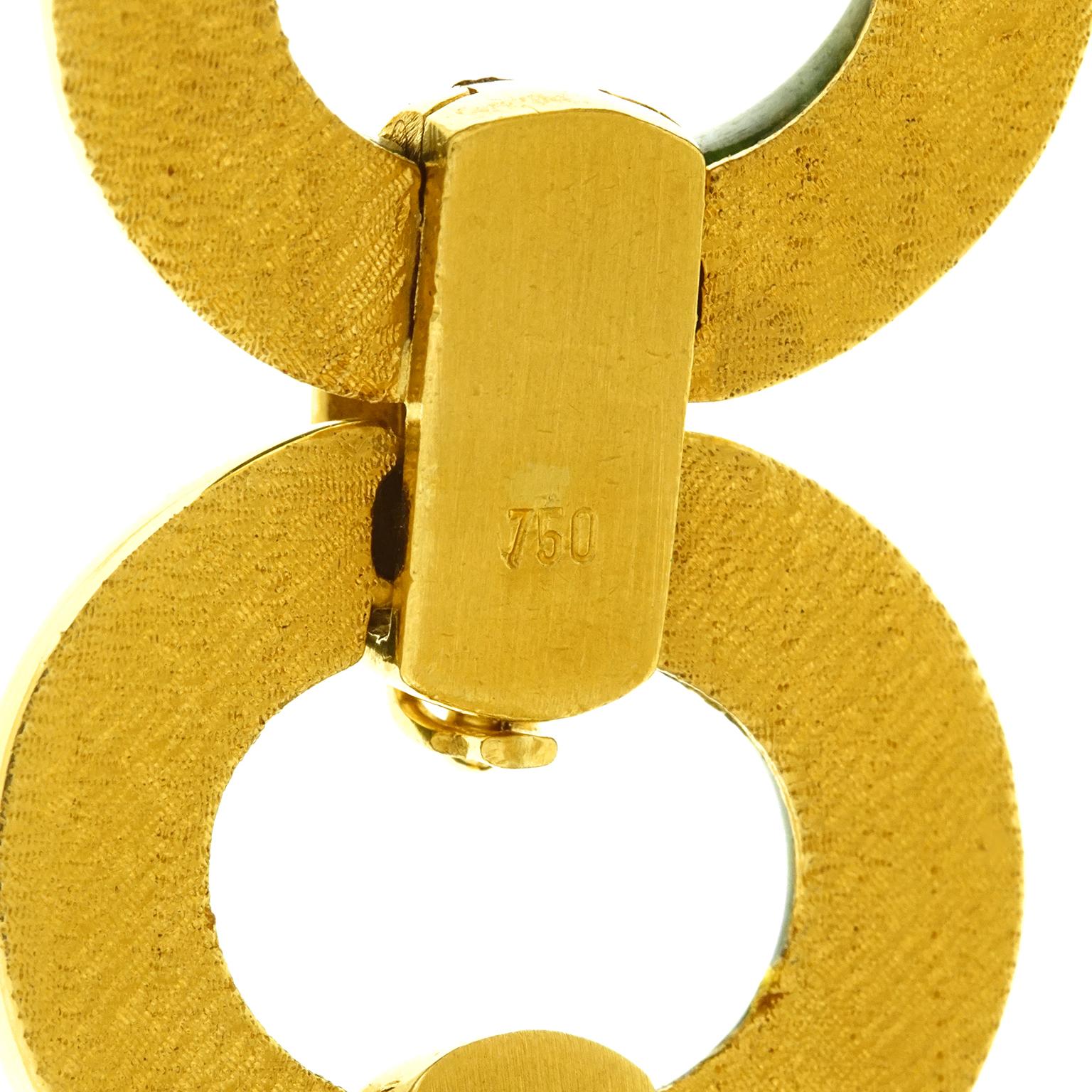1950s Jade Set Gold Bracelet 1
