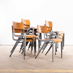 1950's James Leonard Esavian ESA Stacking Dining Chairs
