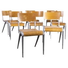 1950's James Leonard Esavian Esa Stacking Dining Chairs, Set of Eight
