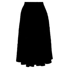 Vintage 1950s Janet Cotton Velvet Applique Skirt