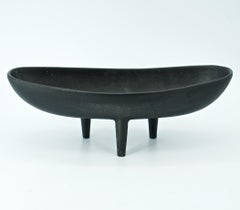 1950s Japanese Bonsai Ikebana Tripod Planter Dish Mid-Century like Isamu Noguchi