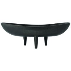 1950s Japanese Bonsai Ikebana Tripod Planter Dish Mid-Century like Isamu Noguchi