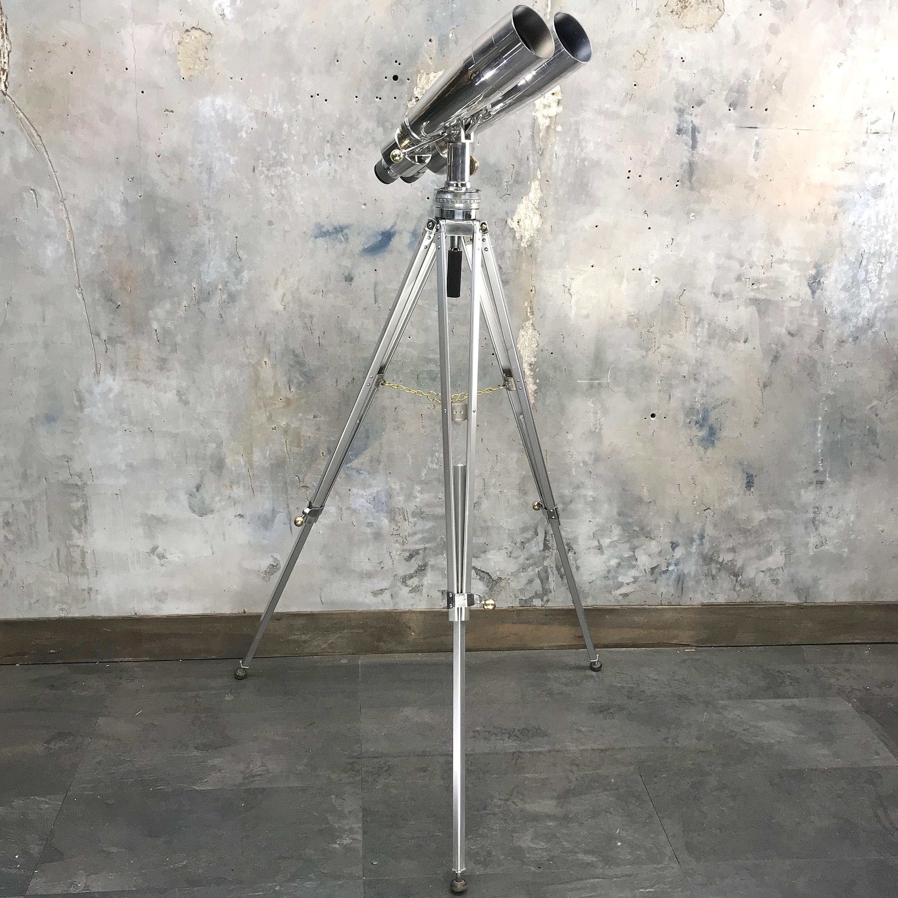 nautical binoculars on tripod
