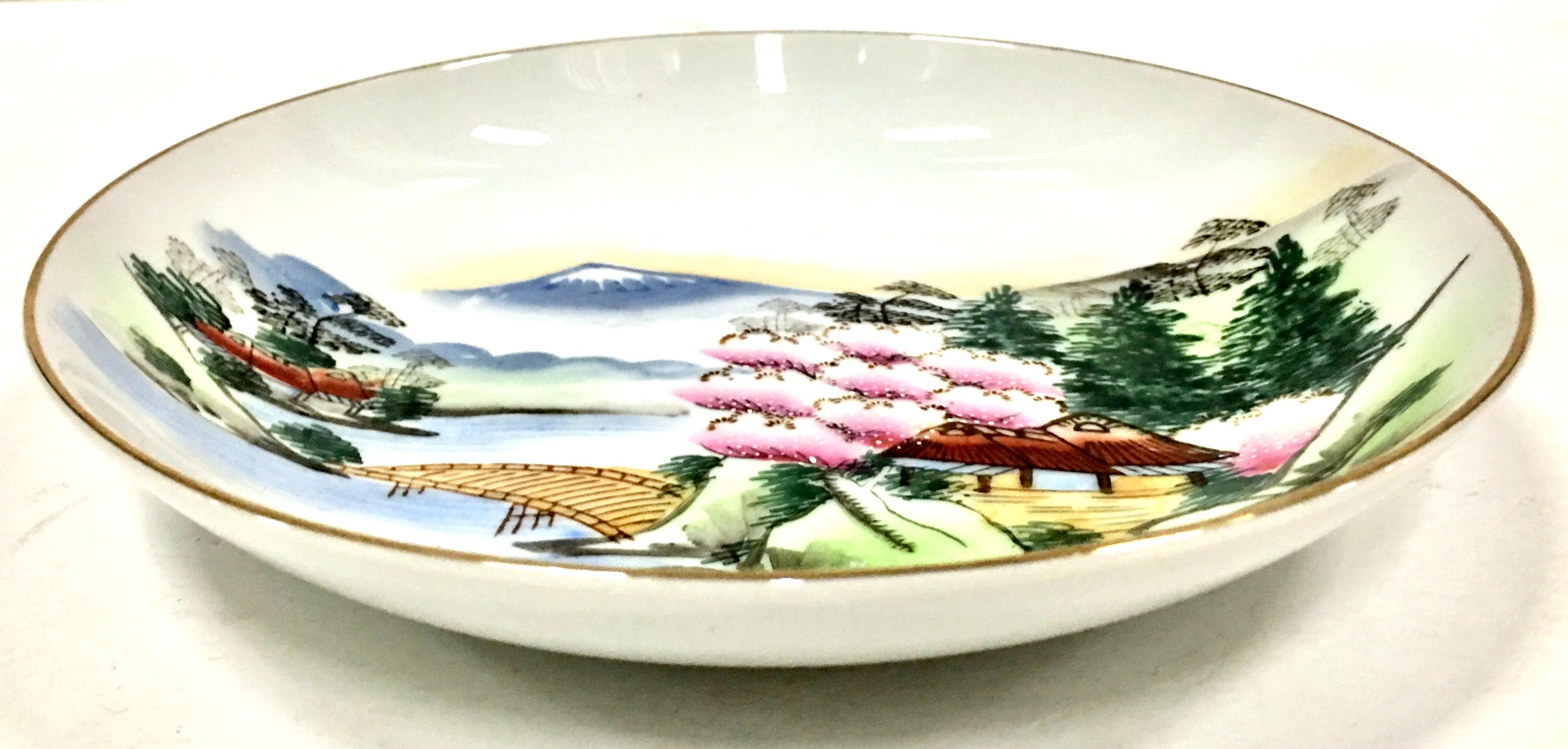 20th Century 1950s Japanese Hand Painted Moriage Porcelain 
