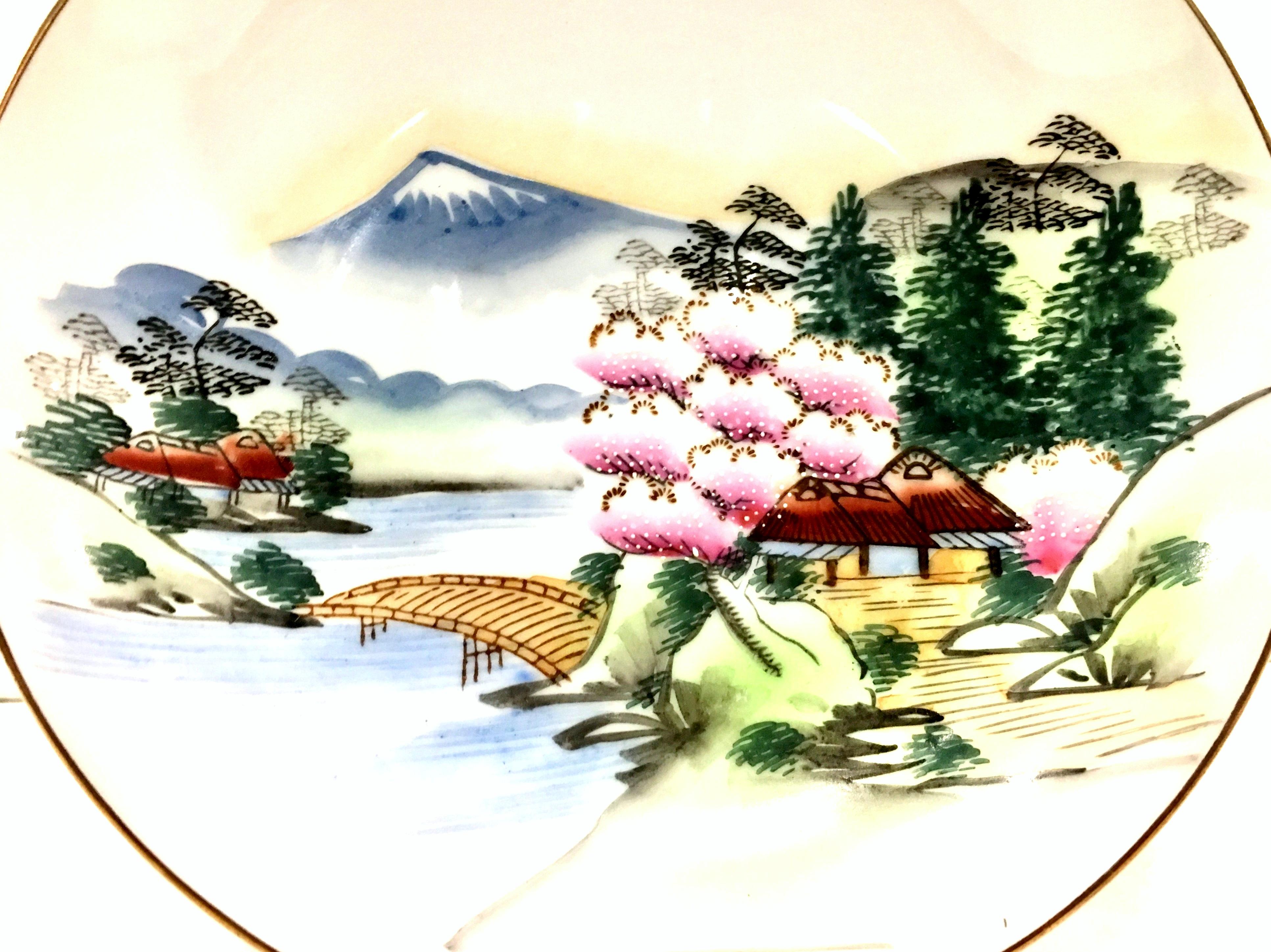 1950s Japanese Hand Painted Moriage Porcelain 