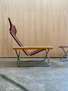 1950er Jahre Japanischer NY Stuhl und Ottomane von Takeshi Nii