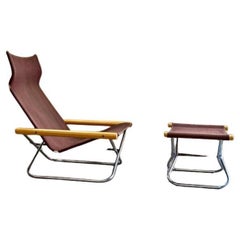1950s Japanese NY Chair and Ottoman by Takeshi Nii