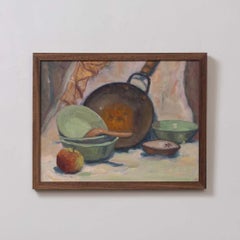 1950er Jahre Japanisches Ölgemälde