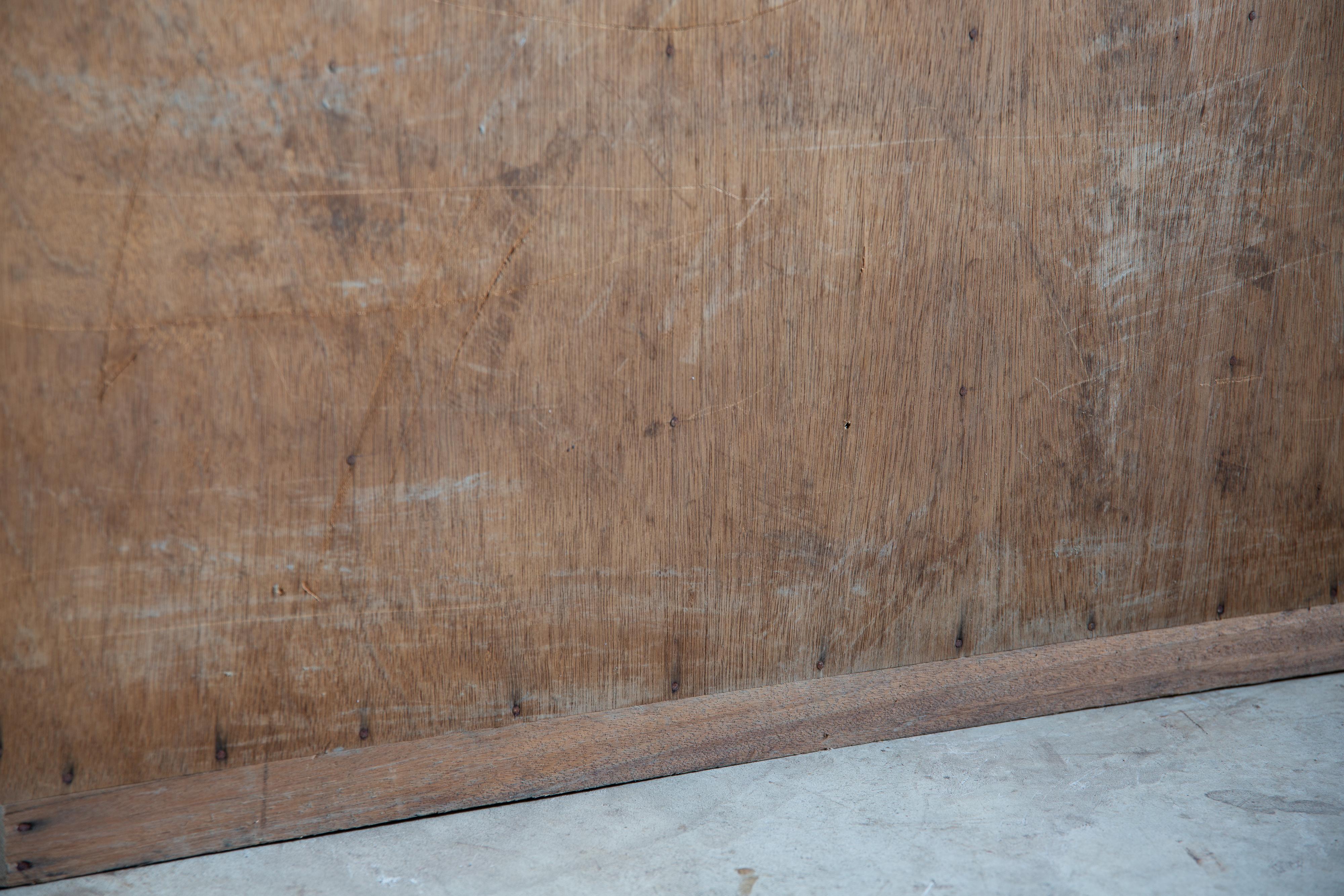 1950s Japonés vintage madera vitrina cuadrada, coleccionistas gabinete orgánico en venta 8