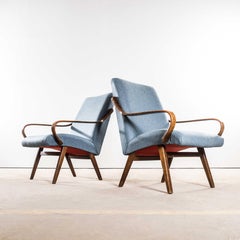 1950’s Jaroslav Šmídek Grey Marl Upholstered Armchairs