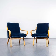 Fauteuils « Navy » de Jaroslav Šmídek des années 1950, retapissés