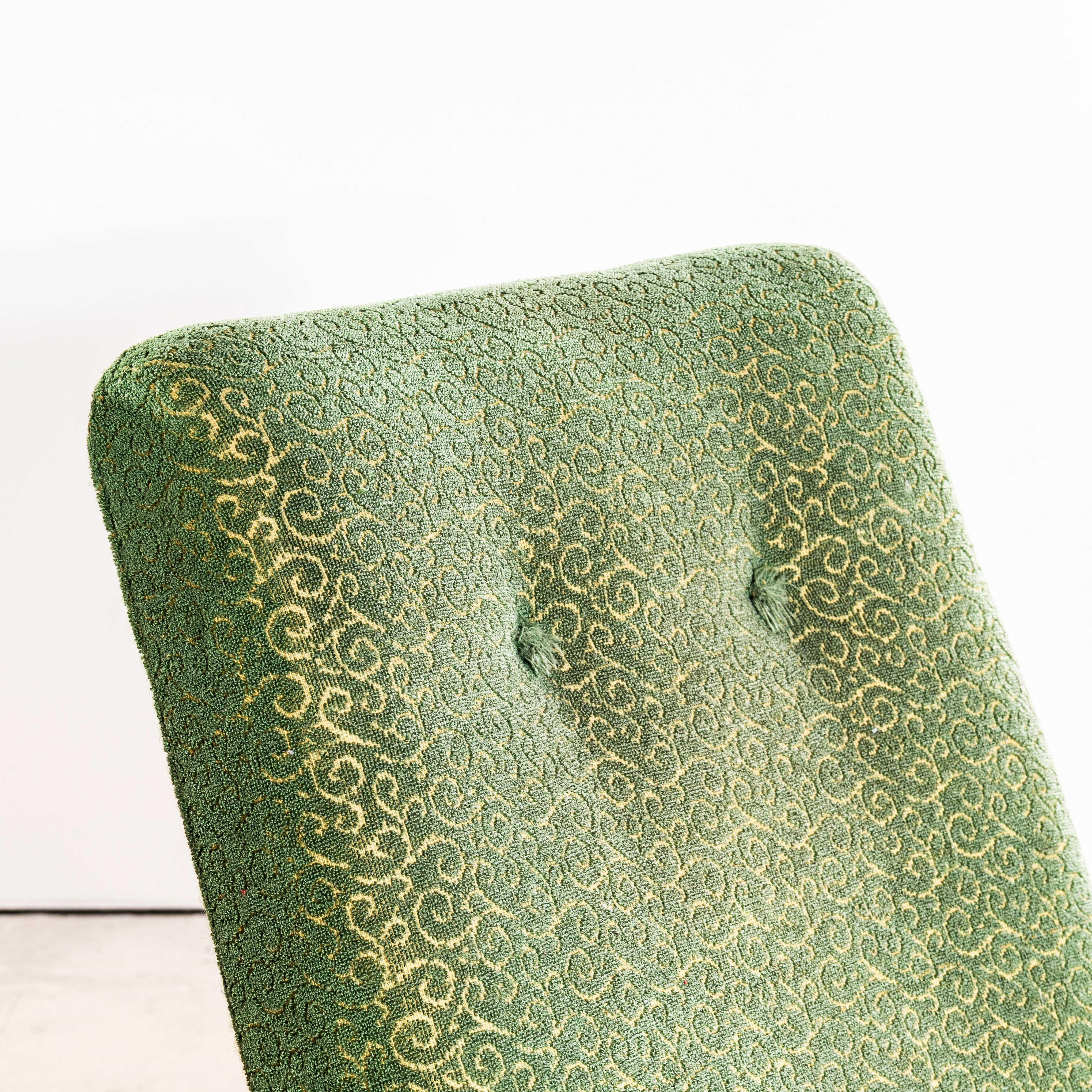 1950er Jahre Jaroslav Šmídek Original Sessel in getuftetem Waldjacquard - gefedert S im Angebot 2